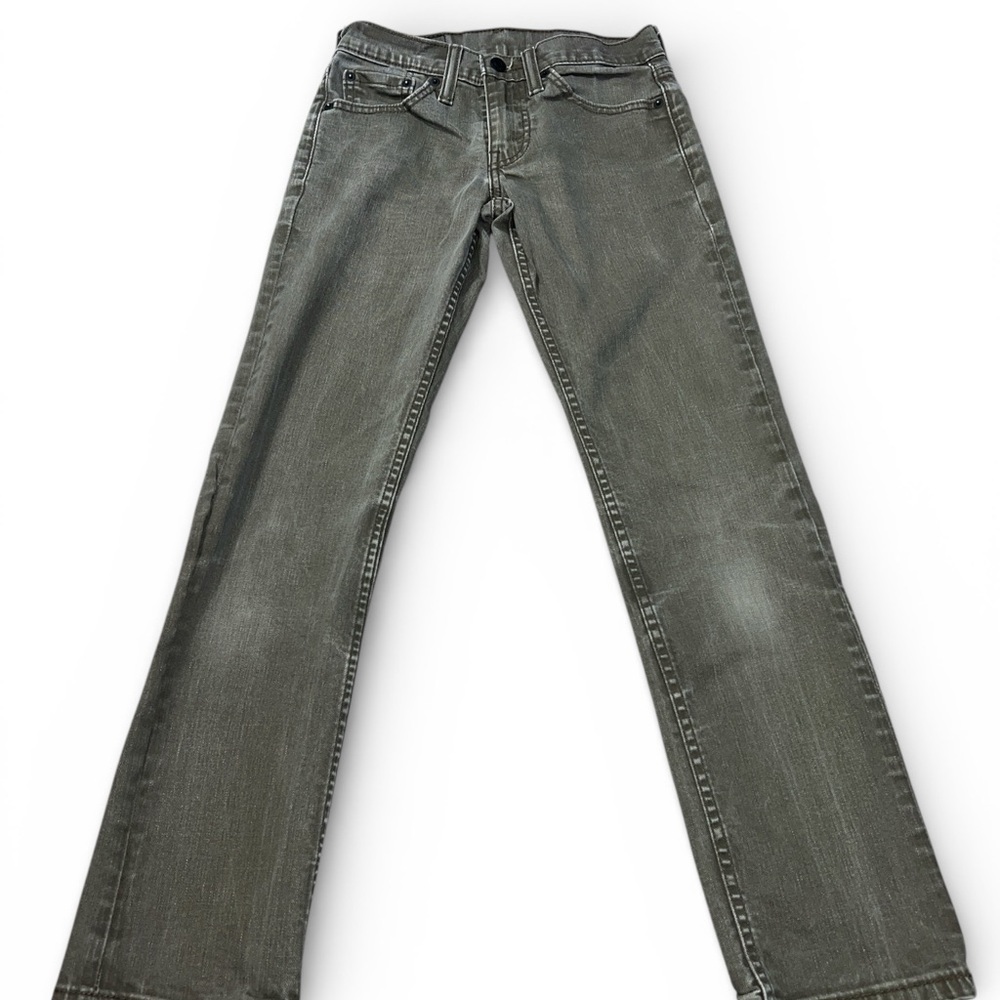 Levi's 511 Boys Bootcut Gray Jeans 26x30
